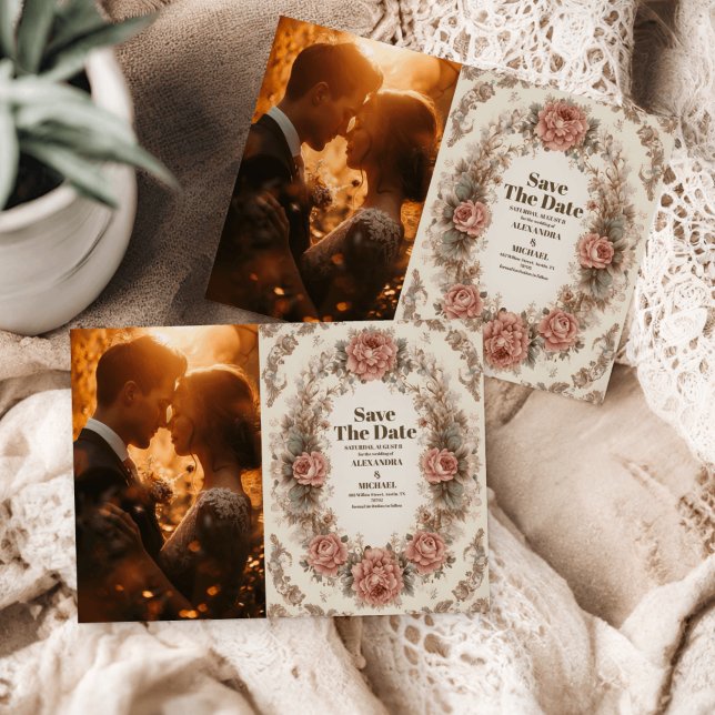 Photo Victorian Royal Elegance Wedding Save The Date (Creator Uploaded)