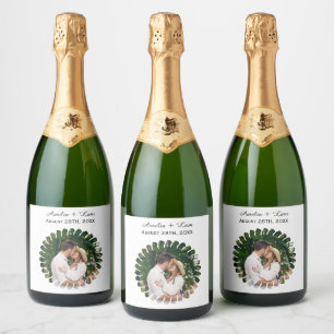 Photo Vin Bouteille Étiquette Vin personnalisé Éti