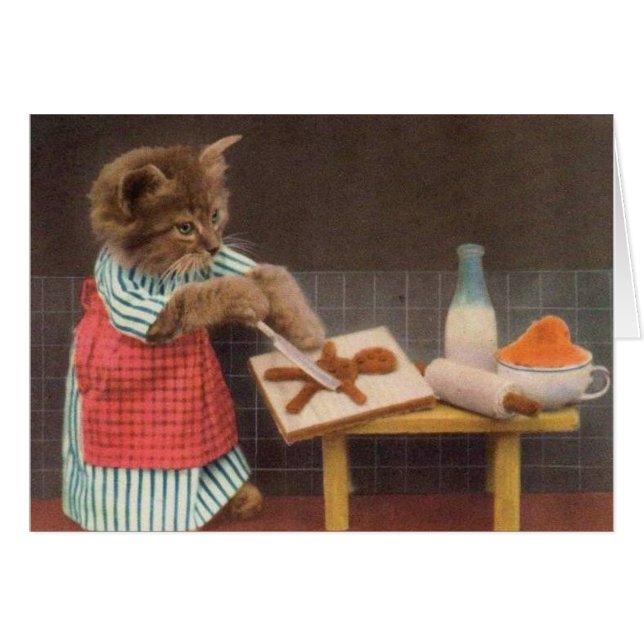 Photo vintage - chat de Baker, (Devant horizontal)