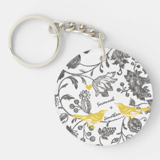 Photo Vintage Modern Love Bird Key Rings