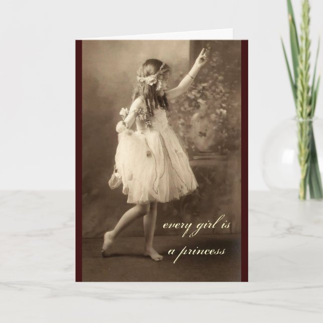 Photo vintage Princess Dance Carte de voeux (Devant)