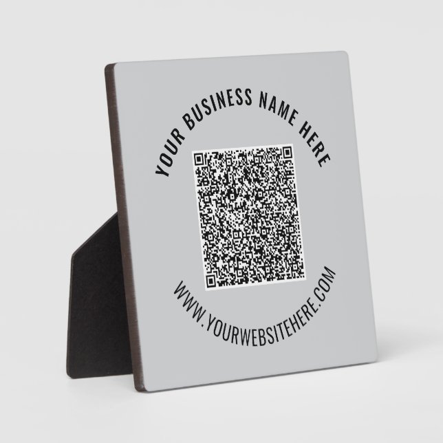 Photo Votre code QR - Modèle de plaque d'entreprise pers (Recto)