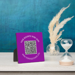 Photo Votre QR Code Scan Info Texte et couleurs Plaque C