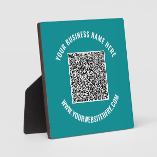 Photo Votre QR Code Scan personnalisé Plaque de texte Ch