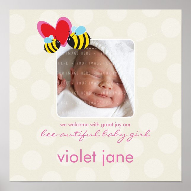 PHOTO WALL ART :: bee-autiful 6 (Front)