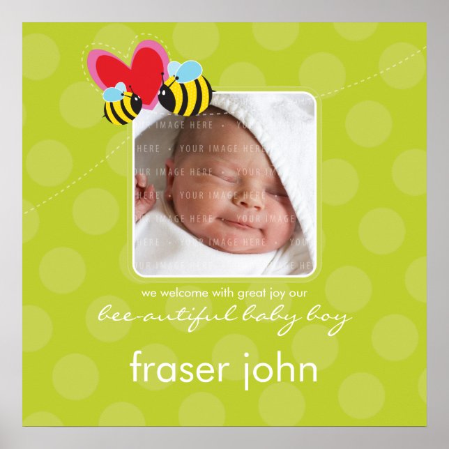 PHOTO WALL ART :: bee-autiful 9 (Front)