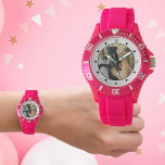 PHOTO Watch Wife Husband Kids Parents Pets Family<br><div class="desc">This watch is available as a boy or girl's watch in various colours. Add a photo and a name to make this a truly unique gift watch for kids, customizable and personalized. A photo watch can be a great gift for kids as it allows them to wear a functional timepiece...</div>