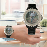 PHOTO Watch Wife Husband Kids Parents Pets Family<br><div class="desc">Introducing the perfect gift for any special occasion,  our customizable Zazzle watch! With a variety of styles and colors to choose from,  this watch is suitable for both men and women. Add a photo to make this a lovely memorial,  or momento keepsake watch.</div>