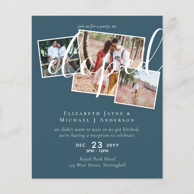 PHOTO We Eloped Announcement Reception Party (Front)