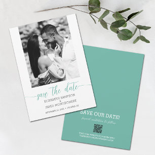 Photo Wedding Aqua Save The Date
