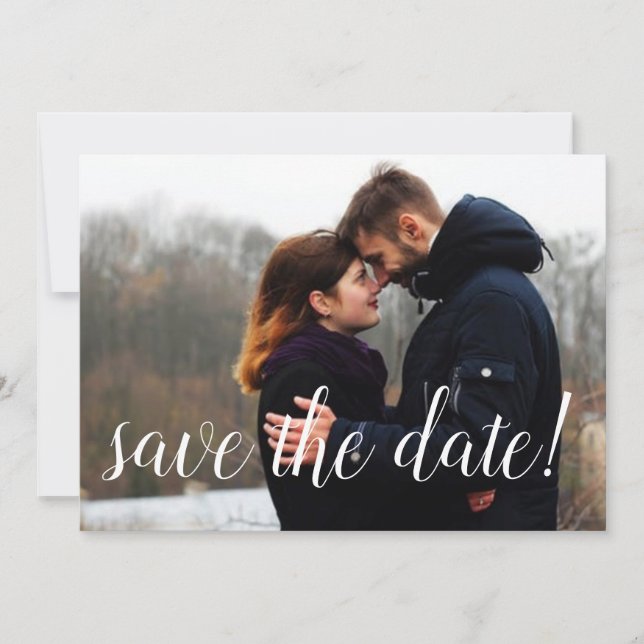 Photo Wedding Engagement Announcement (Front)