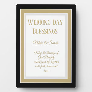 Photo Wedding Gift! Custom blessings wedding plaque