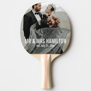 Photo Wedding Gift Personalized Ping Pong Paddle