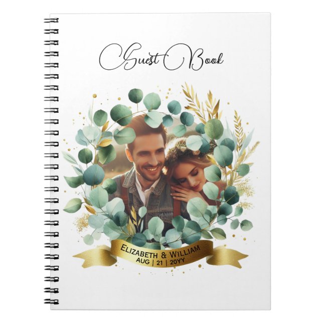 PHOTO Wedding GUEST BOOK Anniversary (Front)