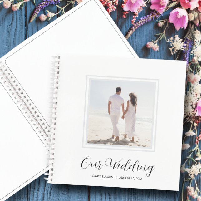 Photo Wedding Guest Notebook (Choose SOFT or HARD cover and the inside page style.)
