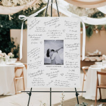Photo Wedding Guest Signature