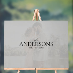 Photo Wedding Guest Signature Acrylic Sign