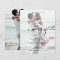 Photo Wedding Invitation 