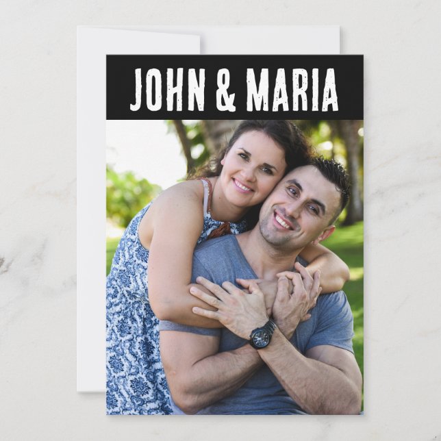 PHOTO WEDDING Invitation Custom Invitations (Front)