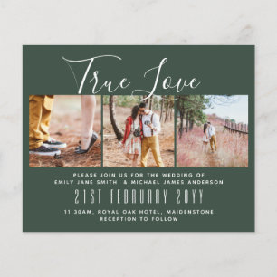 Photo Wedding Invitation Engagement Bridal Shower Flyer