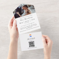 Photo Wedding Invitation-Twin Flame Wedding Theme-