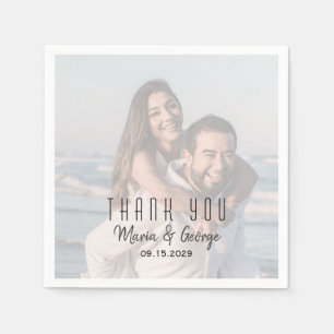 Photo Wedding Napkins