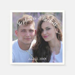 Photo Wedding Paper Napkin