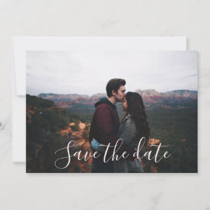 Photo wedding save the date card