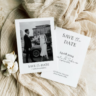 Photo Wedding Save the Date Invitation Template