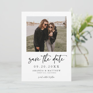 Photo Wedding Save the Date, Modern Save the Date Invitation