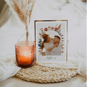 Photo Wedding Table Decor, Day Of Stationary Number