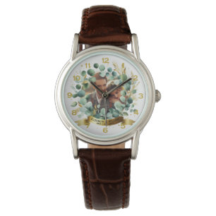 PHOTO Wedding Thank You Eucalyptus Leaves Gift Watch