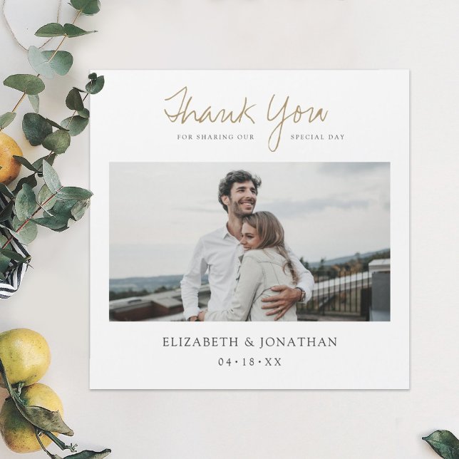 Photo Wedding Thank You Magnet (Creator Uploaded)