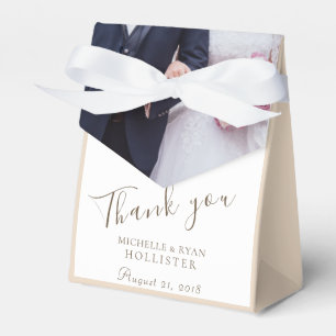 Photo Wedding Thank you Personalizable Favor Box