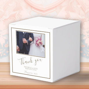 Photo Wedding Thank you Personalizable Favor Box