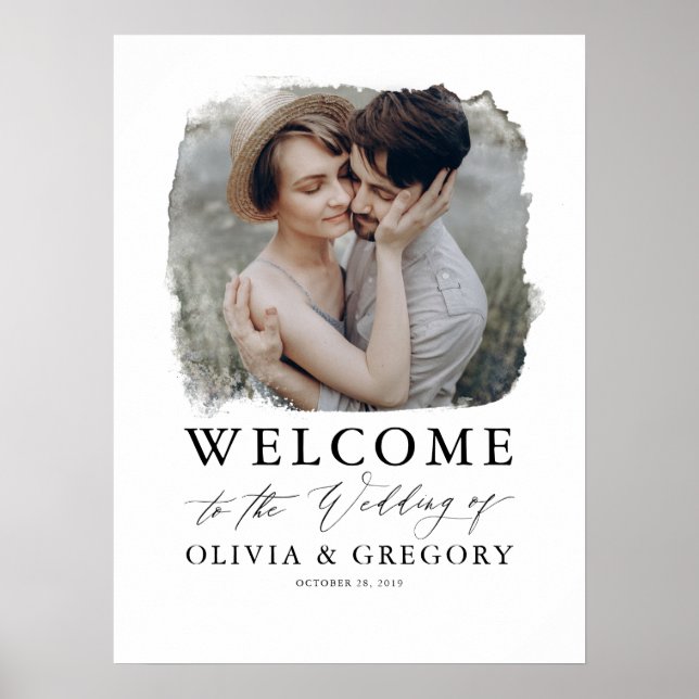 Photo Wedding Welcome Sign (Front)