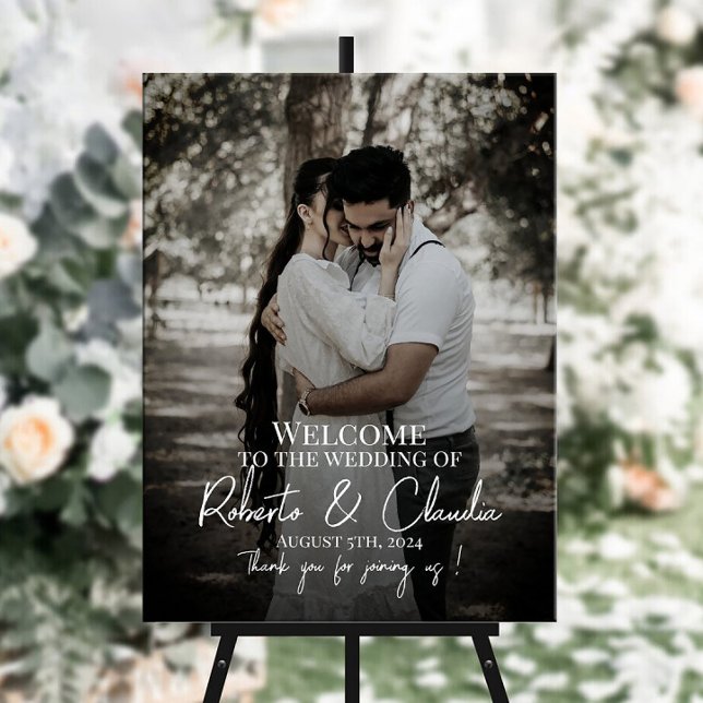 Photo wedding welcome sign (Creator Uploaded)