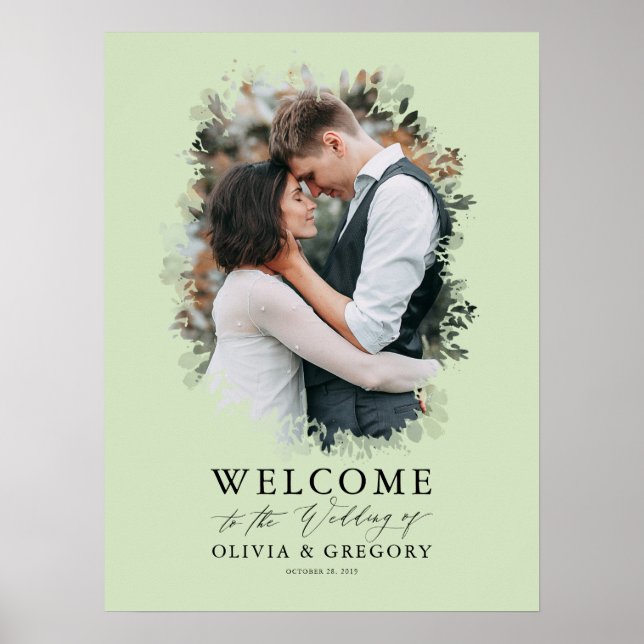 Photo Wedding Welcome Sign (Front)
