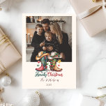 Photo Western Cowboy Boots Rustic Howdy Christmas Holiday Card<br><div class="desc">Celebrate the holidays with cowboy spirit in this rustic Western Christmas design featuring cowboy boots,  hats,  and festive greenery. The warm tones and cozy country charm make it perfect for ranch families,  cowgirls,  or anyone who loves a Southern-style holiday season.</div>