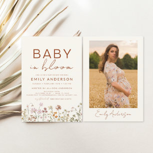 Photo Wildflower Baby in Bloom Baby Shower