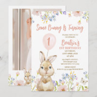 Photo Wildflower Some Bunny 1st Birthday