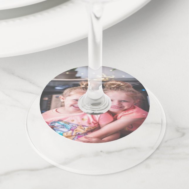 Photo Wine Glass Tags (Close Up)