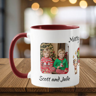 Photo With Santa Merry Christmas Personalize Mug