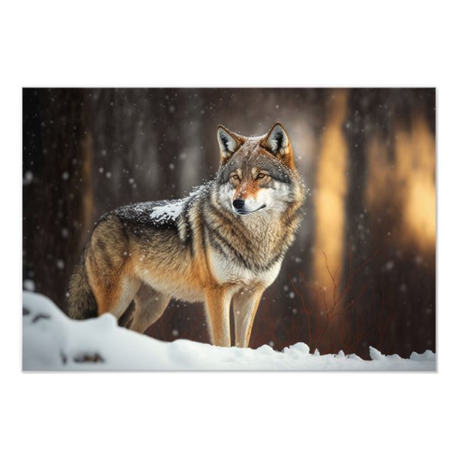 Photo Wolf Yellowstone (Devant)