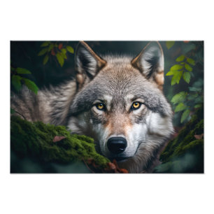 Photo Wolf Yellowstone