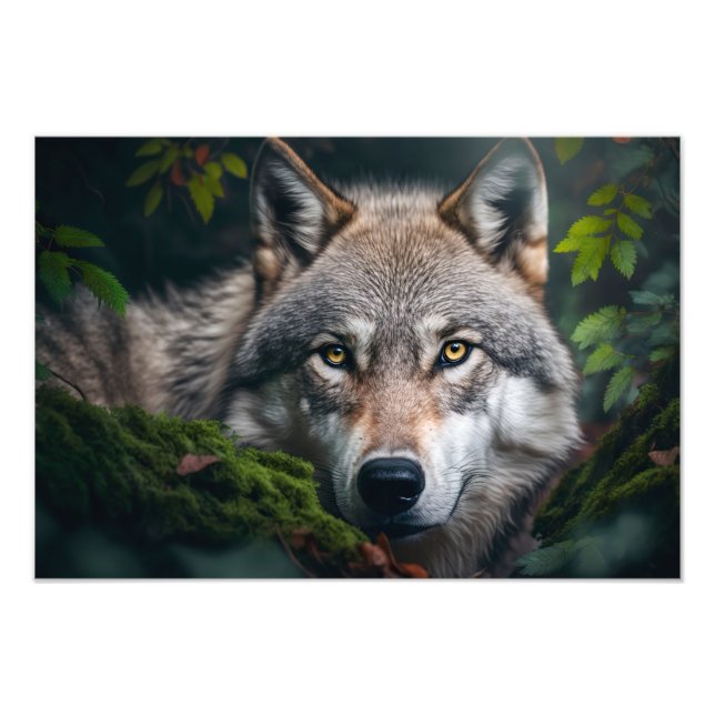 Photo Wolf Yellowstone (Devant)
