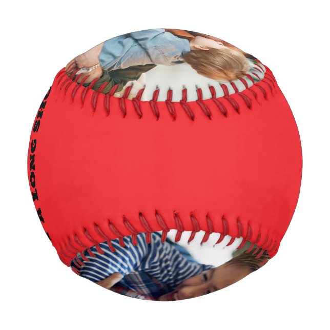  Photo Worlds Best Dad  Personalize Baseball (Front)