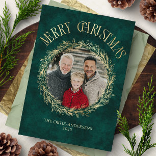 Photo Wreath Christmas Card