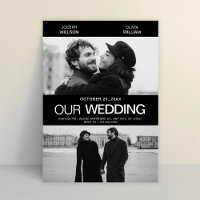 Photogenic film poster wedding modern minimalist 