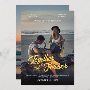 Photogenic wedding invitation